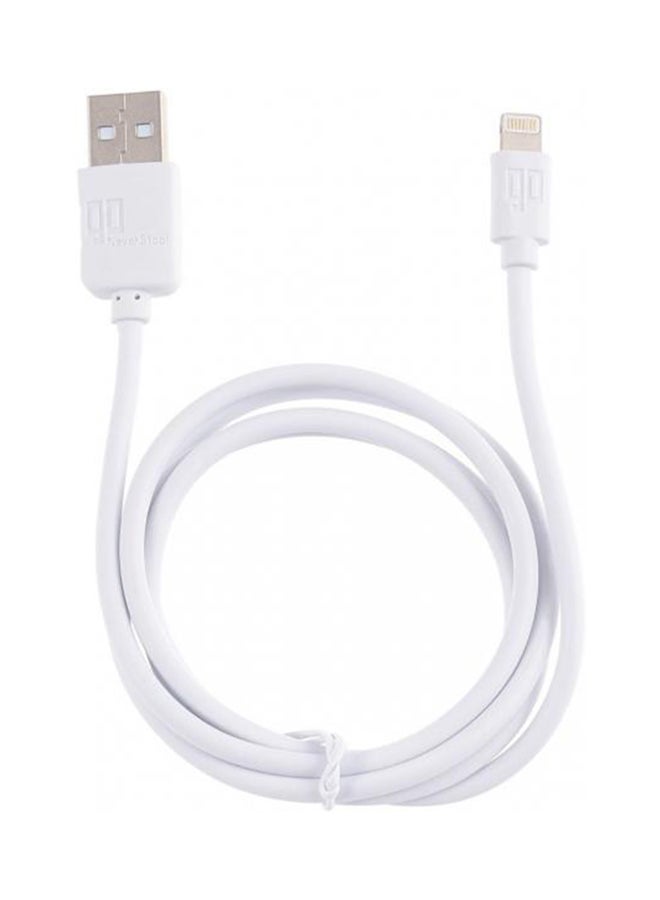 GO Lightning Cable 2.4 Ampere For Charge And Sync White - Image 2