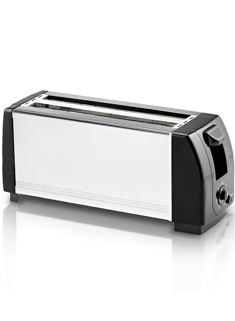 4 Slice Bread Toaster with Extra Wide Slots Stainless Steel Toaster with Dual Independent Controls, Adjustable Browning Settings & High-Lift Lever | Perfect for Toast, Bagels, and Waffles  - Image 1