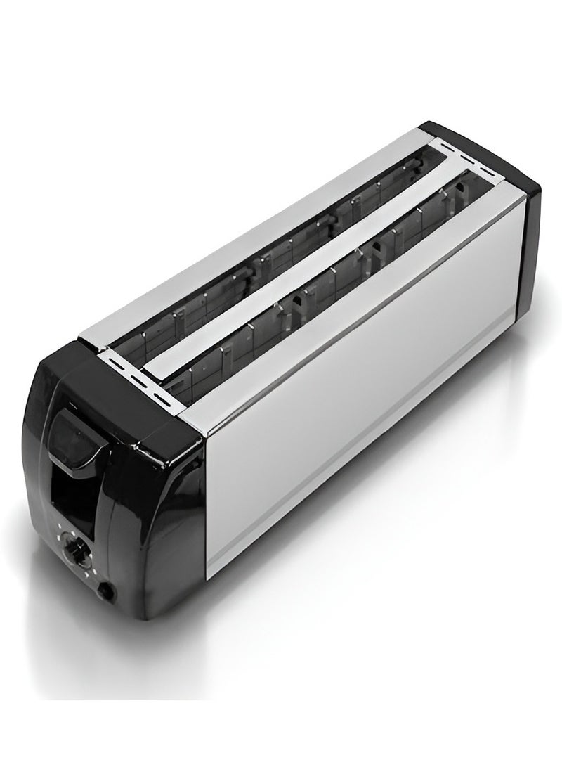 4 Slice Bread Toaster with Extra Wide Slots Stainless Steel Toaster with Dual Independent Controls, Adjustable Browning Settings & High-Lift Lever | Perfect for Toast, Bagels, and Waffles  - Image 2