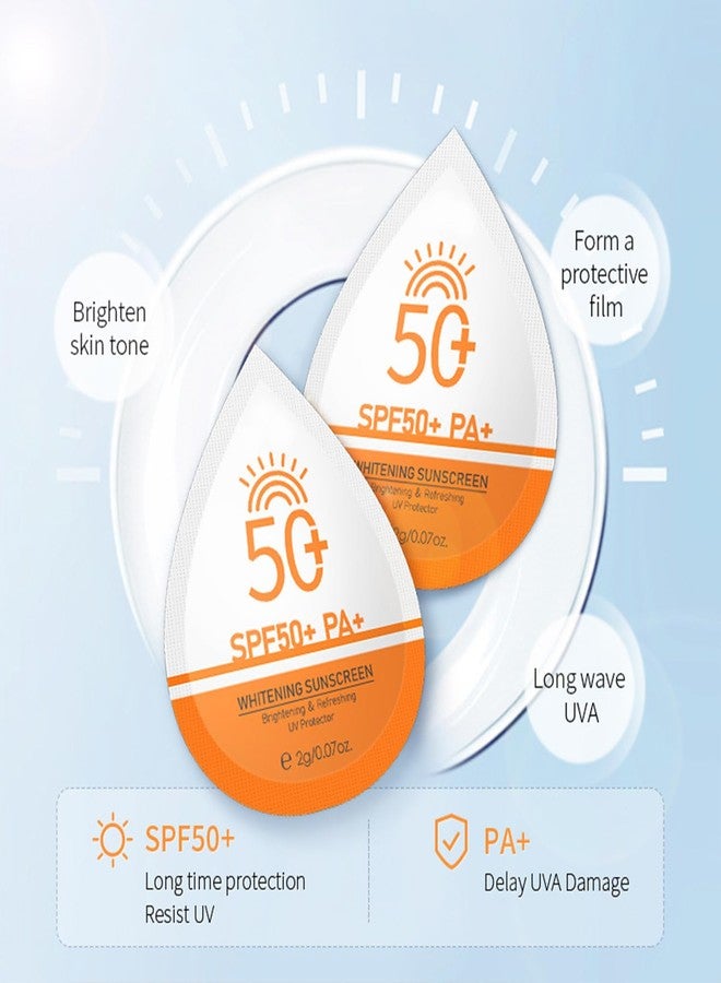 Phanund 30 Pcs Mini Sunscreen SPF 50+, Travel Size Sunscreen Packets for Face & Body, Mini Sunscreen Bulk for Party Favor, Lightweight & Non-Greasy, Water-Resistant, Summer Party Gifts for Women Girls - Image 5