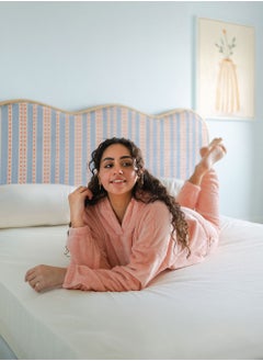 Arafa Women Embroidered Pj 2 items Material Fur pink  - Image 1