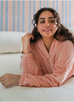 Arafa Women Embroidered Pj 2 items Material Fur pink  - Image 2