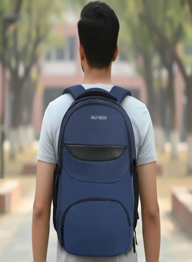 Half Moon Spark School Bag for Boys Girls 30L | Backpack for School College Travel Daily Use| 4 Compartments | 15.6 Inch Laptop Sleeve | Water Resistant | Daypack | Tuition Bag | Bagpack - Image 5
