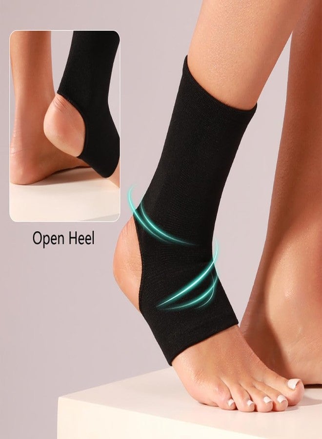 Dr Helix Unisex Black Anklet Brace, Adjustable Support for Ankle Pain Relief, Compression Wrap for Sports, Injury Recovery & Comfort, Breathable & Lightweight - (Size - M) - Image 4