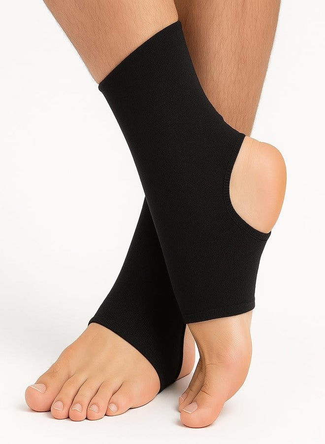 Dr Helix Unisex Black Anklet Brace, Adjustable Support for Ankle Pain Relief, Compression Wrap for Sports, Injury Recovery & Comfort, Breathable & Lightweight - (Size - M) - Image 2