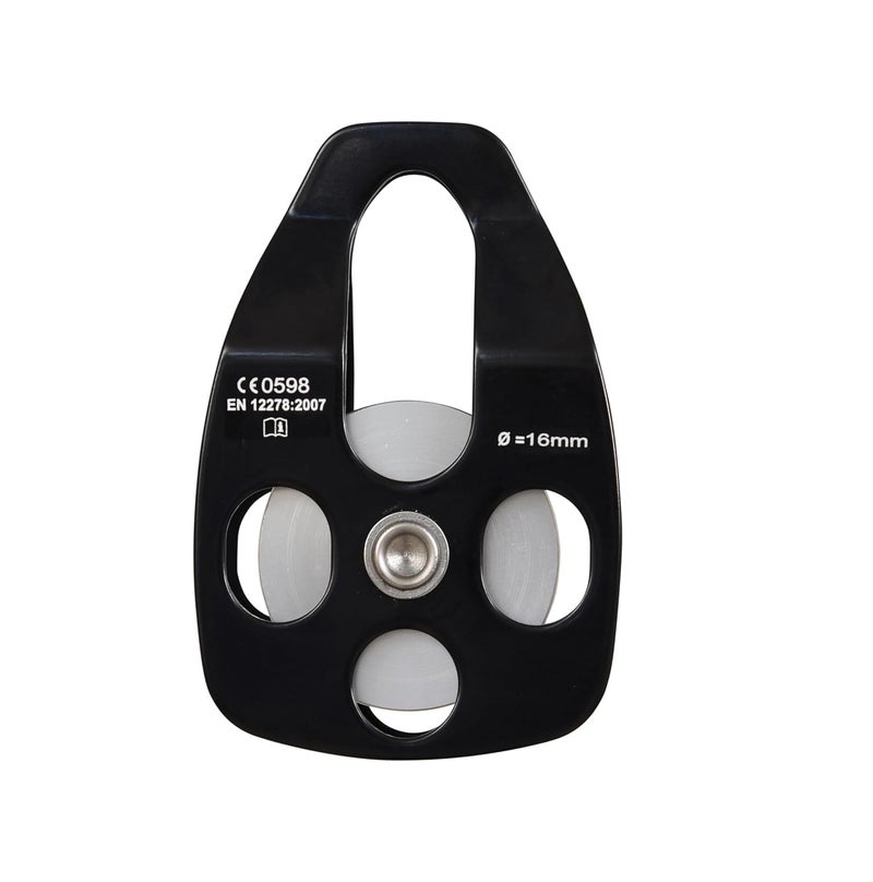 Karam Aluminium Single Pulley Single Side attachments | Heavy Duty Rope Cable Pulley System for Efficient Load Lifting | Fall Protection Safety Gear | AP012 - Image 1