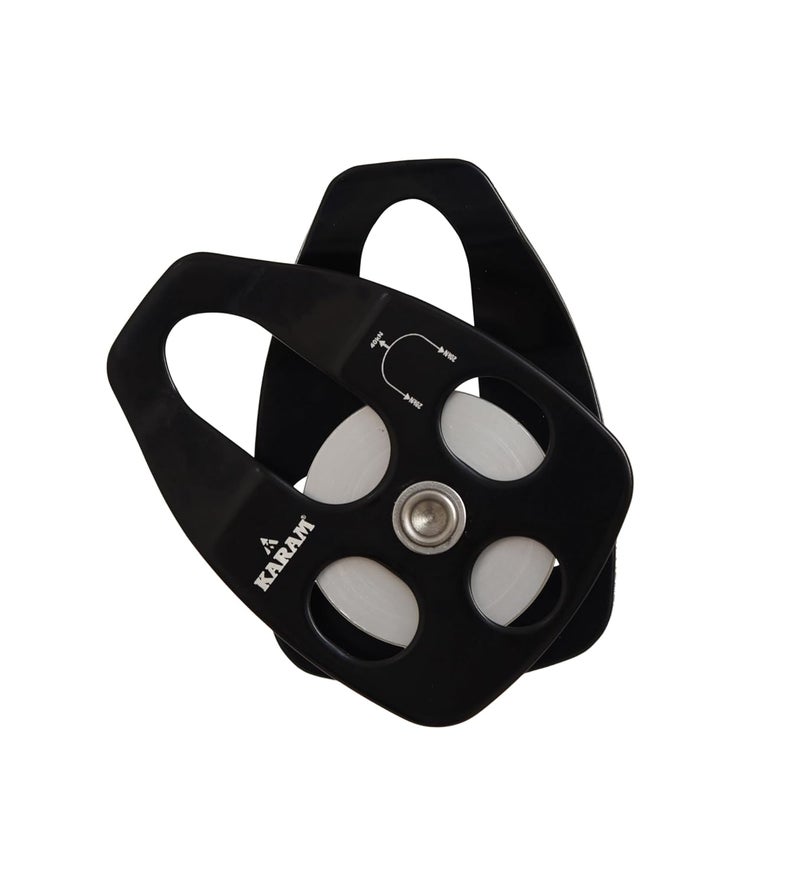 Karam Aluminium Single Pulley Single Side attachments | Heavy Duty Rope Cable Pulley System for Efficient Load Lifting | Fall Protection Safety Gear | AP012 - Image 4