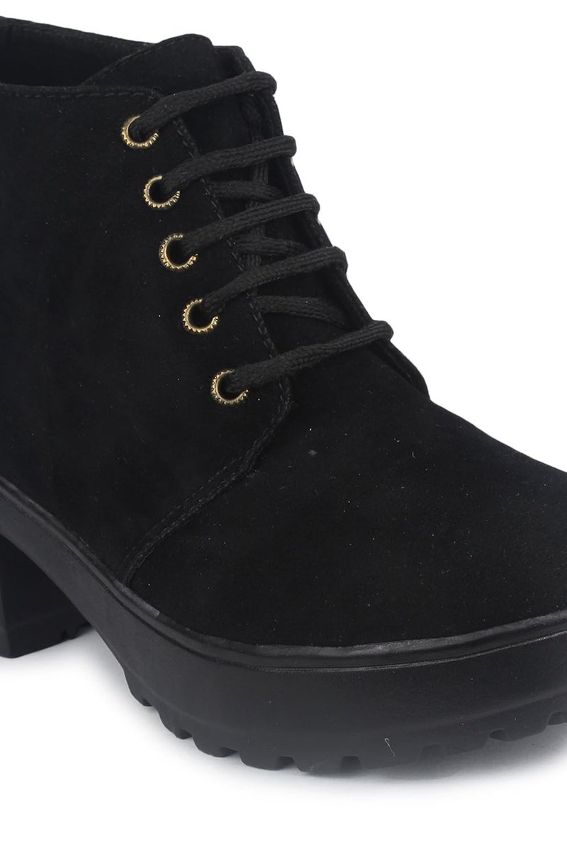 Shoetopia أحذية بوت أنيقة بكعب مسدس للنساء (يورو 38، أسود) - Image 2