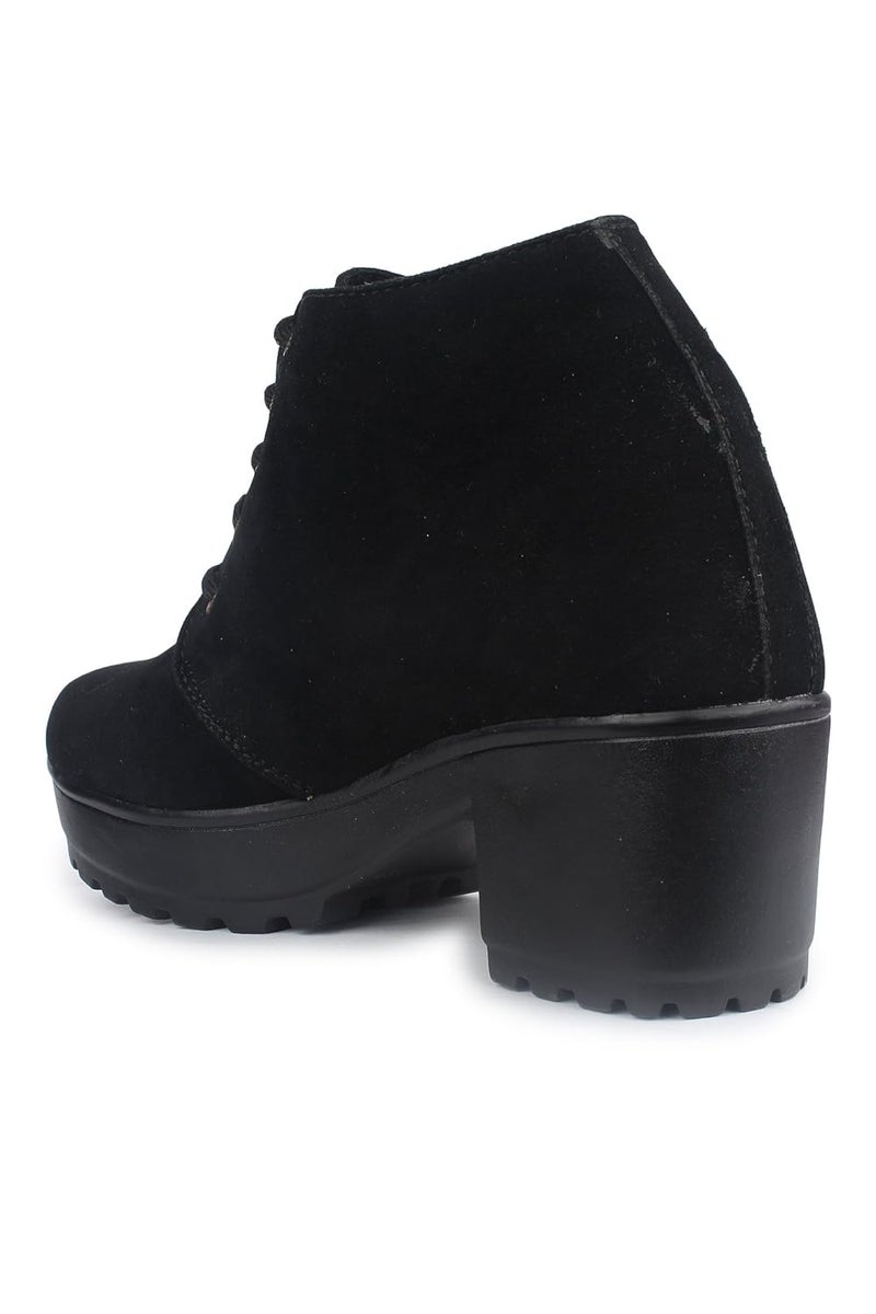 Shoetopia أحذية بوت أنيقة بكعب مسدس للنساء (يورو 38، أسود) - Image 3