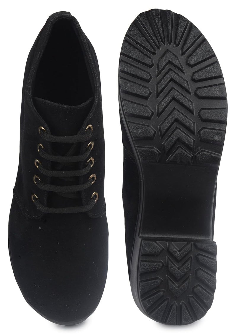 Shoetopia أحذية بوت أنيقة بكعب مسدس للنساء (يورو 38، أسود) - Image 5