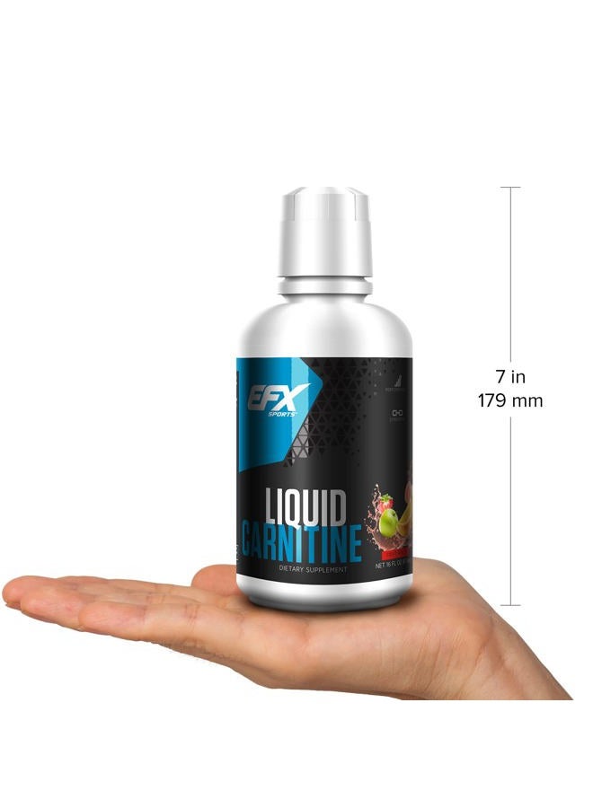 L-Carnitine Liquid 1500mg, Improve Performance and Strength, Vitamin B5 (31 Servings, Fruit Punch)