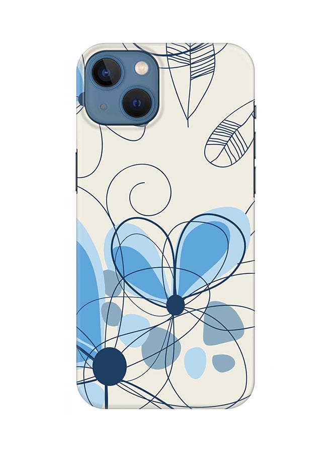 Case for Apple iPhone 14 Plus Case Slim Snap Classic Series Mobile Cover Hard PC Shield Matte Finish Print - Daisy Lines