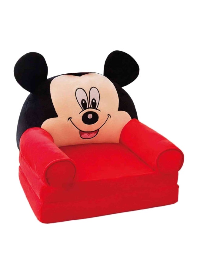 UKR - UKR Foldable Kids Sofa Chair – Mickey Mouse Armchair for Toddlers, Comfortable Playroom Furniture, Portable Lounge Chair for Kids, Soft and Cozy Kids Armchair, Cute Mickey Mouse Design - Image 1