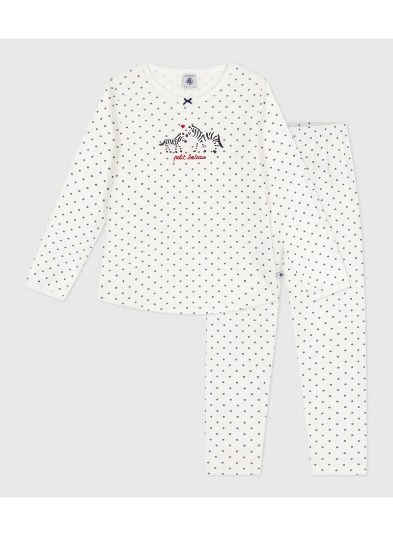 Petit Bateau Children's spotty printed cotton pyjamas