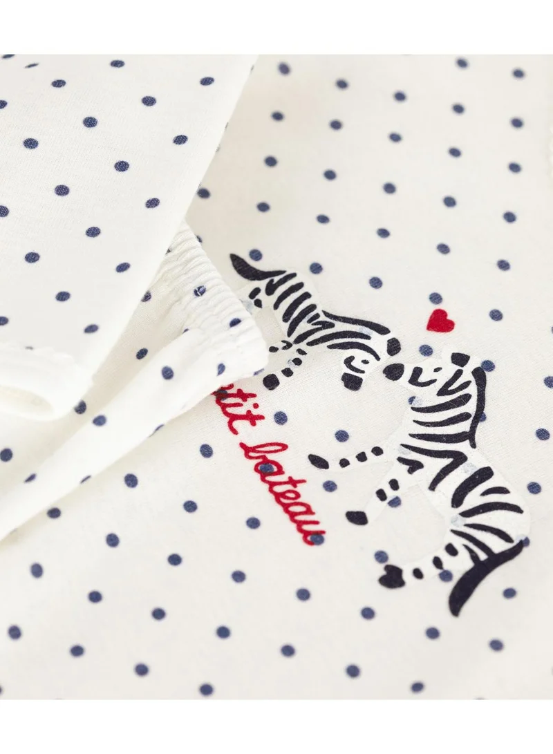 Petit Bateau Children's spotty printed cotton pyjamas
