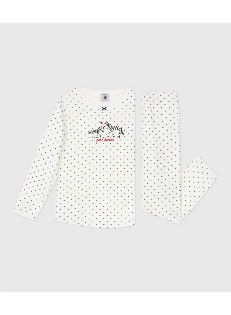 Petit Bateau Children's spotty printed cotton pyjamas