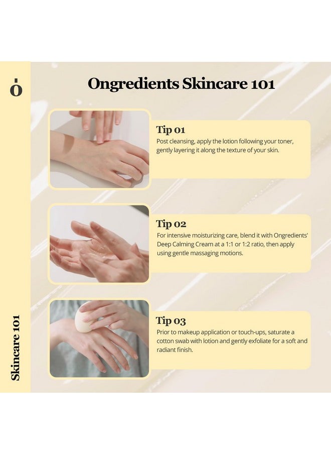ONGREDIENTS - Centella Asiatica Skin Barrier Calming Lotion Moisturizing Lotion For Dry Skin Glass Skin Moisturizer Vegan Lotion 2.70 Fl Oz - Image 1