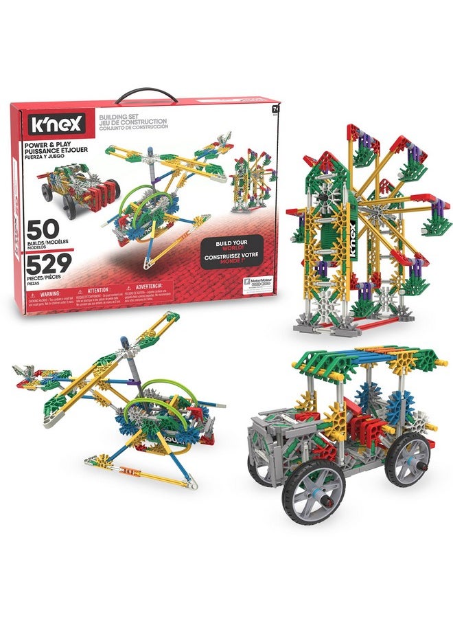 K'NEX K'NEX - Power & Play Motorized Set ‚ 529 Pieces, STEM Building, Kid Construction Set‚ Ages 7+  - Image 1