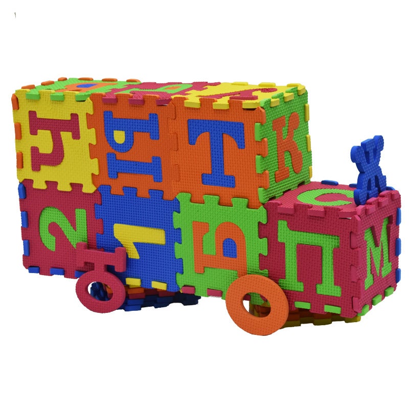 New Product 14Cm * 36 Pieces Large Size Russian A Spanish Alphabet Puzzle Eva Foam Mat Toy - Image 4