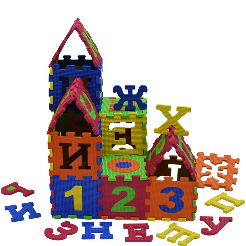 New Product 14Cm * 36 Pieces Large Size Russian A Spanish Alphabet Puzzle Eva Foam Mat Toy - Image 5