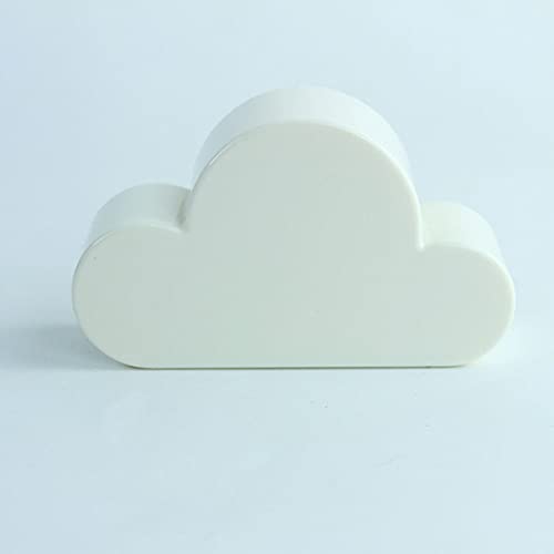 Hyzone Creative and Colorful Decorative Cloud-Shaped Magnet Keychains, Perfect for Door, Entryway Decorative Wall Mount Holder for Key (White) - Image 1