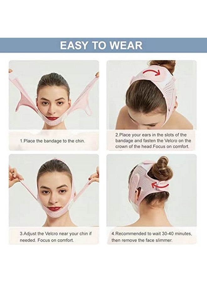 Galeboy Double Chin Reducer Double Chin Eliminator V Line Lifting Mask Chin Strap for Double Chin for Women Double Chin Strap Face Slimming V Shaped Belt Reusable Facial Slimmer Shaper For Women and Men  - Image 5