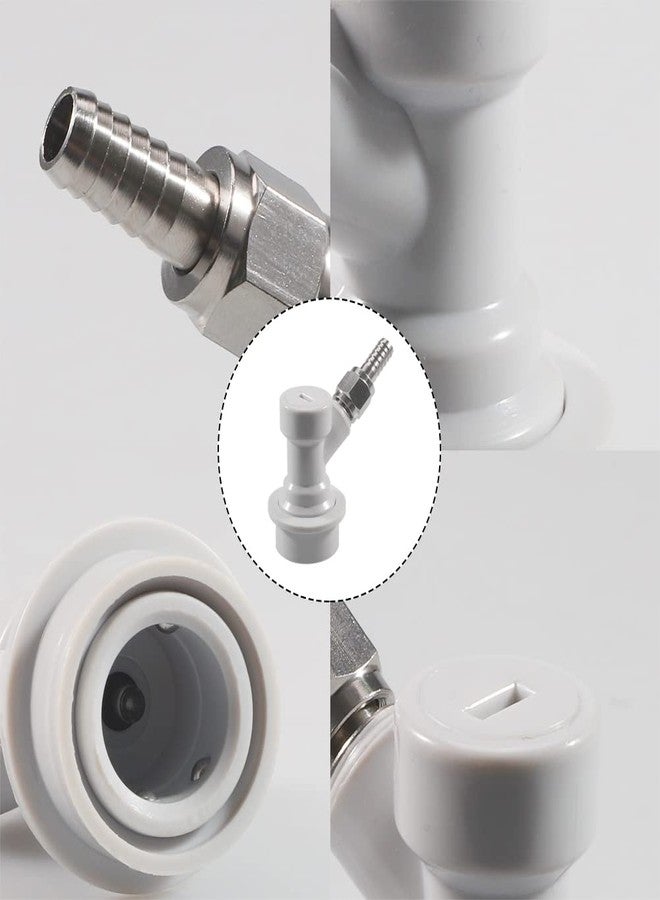 Beverage Factory PERA Ball Lock Keg Disconnect Include Ball Lock Gas Disconnect 1/4 MFL with 5/16" Swivel Nuts (PACK OF 2), Gray - Image 3