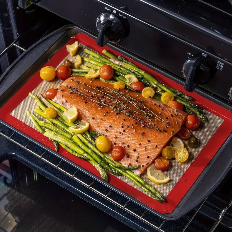 3pcs Silicone Baking Mat Set Gray Non Stick Reusable Food Grade Heat Resistant Oven Mat Kit Round Square Baking Mats Pastry Board Rolling Mat For Macaron Cookie - Image 5