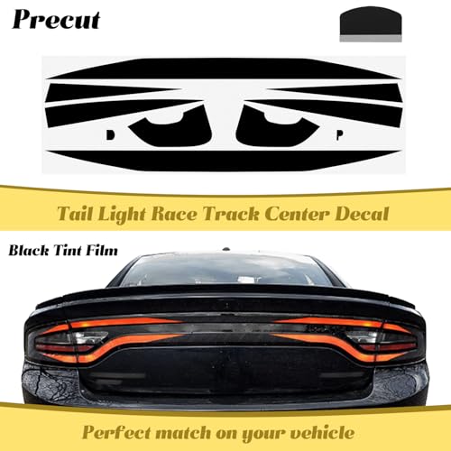 Camoo Tail Light Race Track Bat Vinyl Overlay Decal Cover Exterior Accessories for Dodge Charger Compatible with SXT/RT/SRT/Scat Models 2015-2023 - Image 3