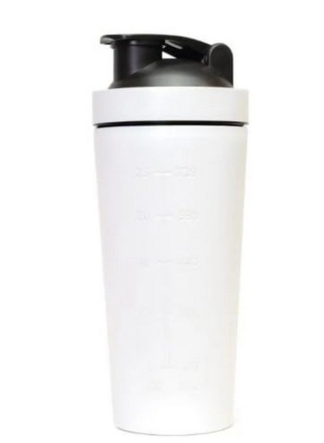 GLEDAM GLEDAM Stainless Steel Gym Shaker Bottle I Protein Shaker 100% Leakproof Guarantee Protein Shaker Sipper Bottle I Pre-Workout Steel Shaker I Gym Shaker: 750 ml (WHITE) - Image 4