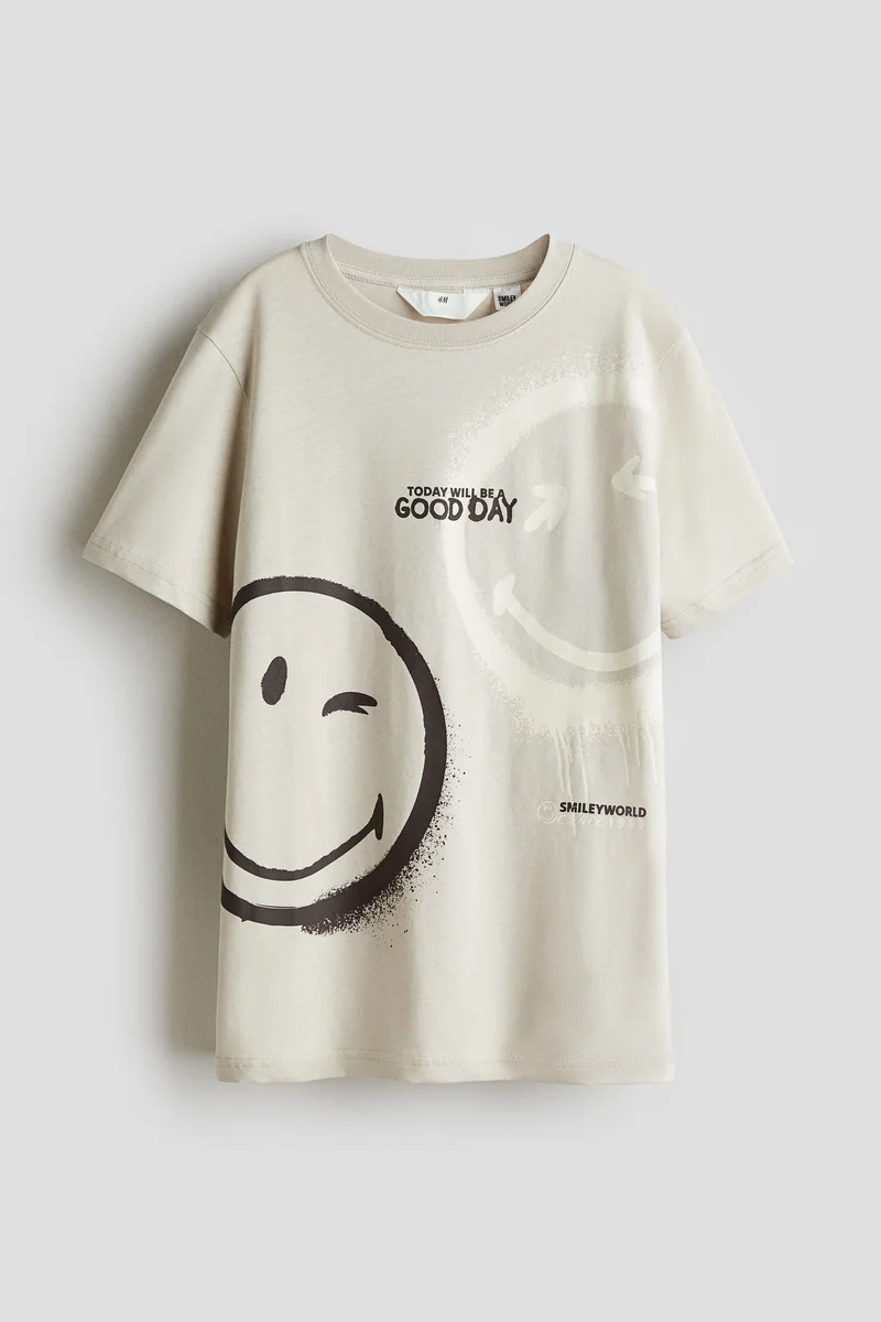 H&M Print-motif cotton T-shirt