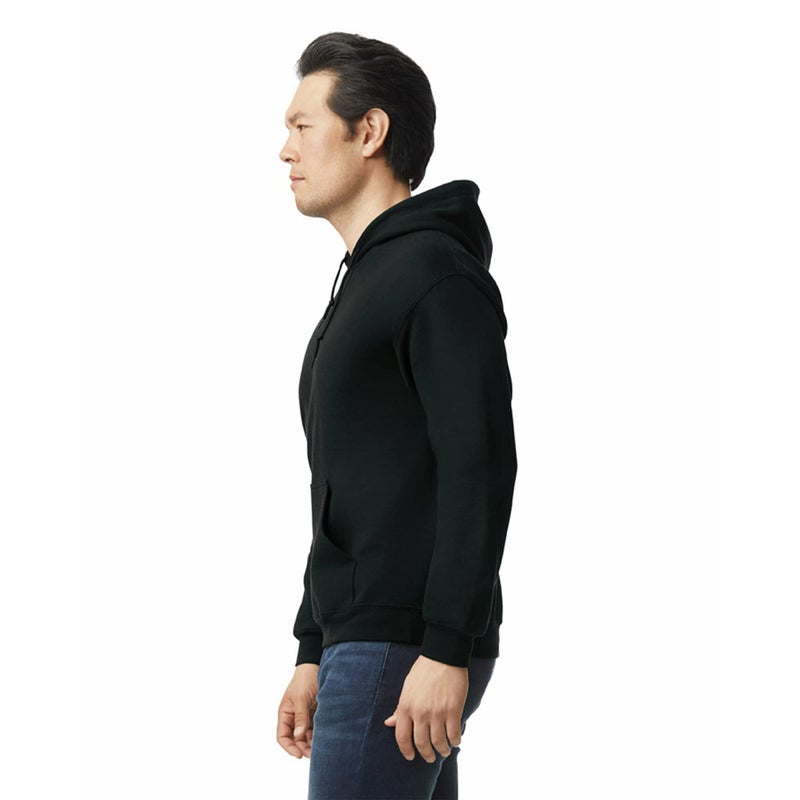 Gildan G185 7.75 oz, 50/50 Heavy Blend Hoodie M Black - Image 2