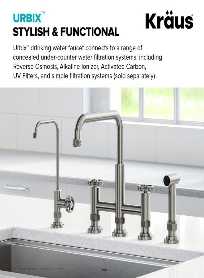 KRAUS Urbix 100% Lead-Free Kitchen Water Filter Faucet in Spot Free Stainless Steel, FF-101SFS - Image 2