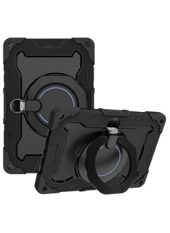 General Case Compatible with Honor Pad 9 12.1 inch, Shockproof Case with Pencil Holder, Rotating Large Ring Hanging Kickstand for Kids, Multi-Angle Bracket Cover for Honor Pad 9  - Image 1