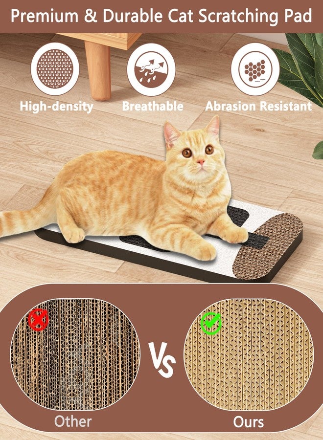 Megidok Cat Scratcher Art,5 Pack Cat Wall Mounted Scratcher,Cute Scratch Pad for Cats Nail File,Couch Protector Scratching Posts for Indoor Cats Adults Cat+Cacti - Image 5