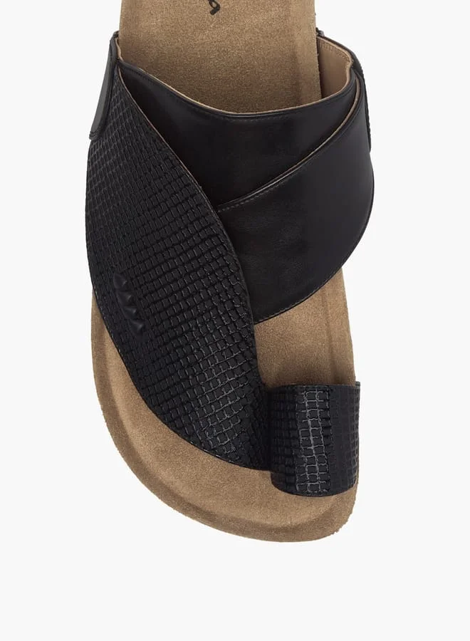 Al Waha Men Panelled Slip-On Arabic Sandals