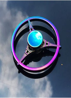 Premium Zinc Alloy Fidget Spinner with Colorful Eiffel Tower Design - Durable, Portable Hand Toy for Relax, Ideal for Office, Leisure, Birthday, Gifts