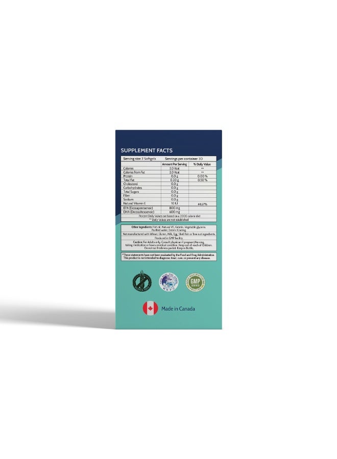 iRemedies iUltimate Omega 60's – High-Potency Omega-3 Fish Oil for Heart, Brain, and Joint Health – 60 Softgels - Image 4