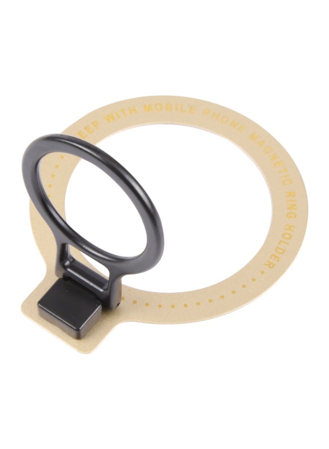 Hedge Magnetic Phone Ring Holder & MagSafe Stand, 360° Rotating Finger Grip Ring Ultra Slim Zinc Alloy Mobile Stand Compatible with MagSafe Phones and Cases Gold - Image 3