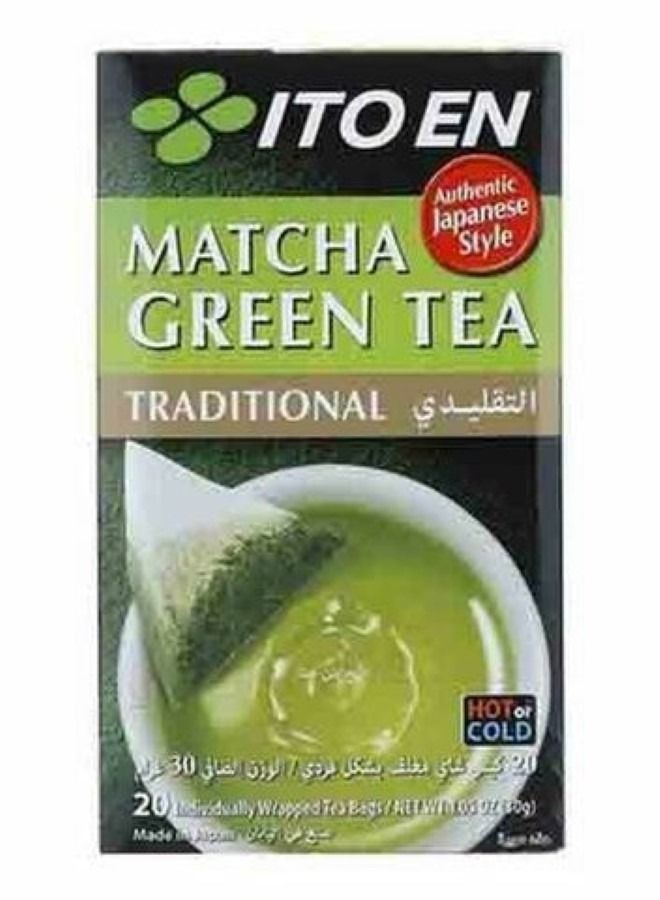 Ito En Matcha Green Tea Traditional 20 Tea Bags - Image 2