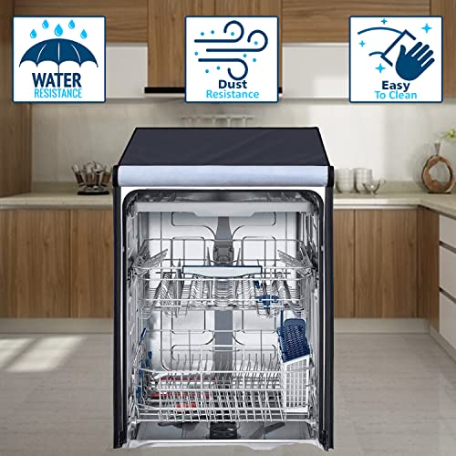 Star Weaves Dishwasher Cover Suitable for All Brands, IFB, Bosch, Siemens, LG, Samsung, Voltas, Godrej, Whirlpool of 12, 13, 14, and 15 Place Setting (61cms X 61cms X 81cms) - DWFLCIMGR - Image 4