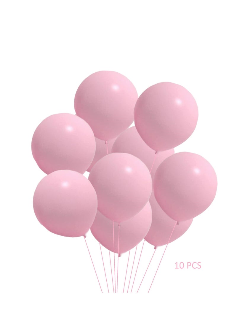 Boxwoods - 10 Pcs 0f Big Size 18 Inch Thicken Macaron Pink Helium Balloon For Birthday New Baby Girl Welcome And Bridal Shower Party - Image 1