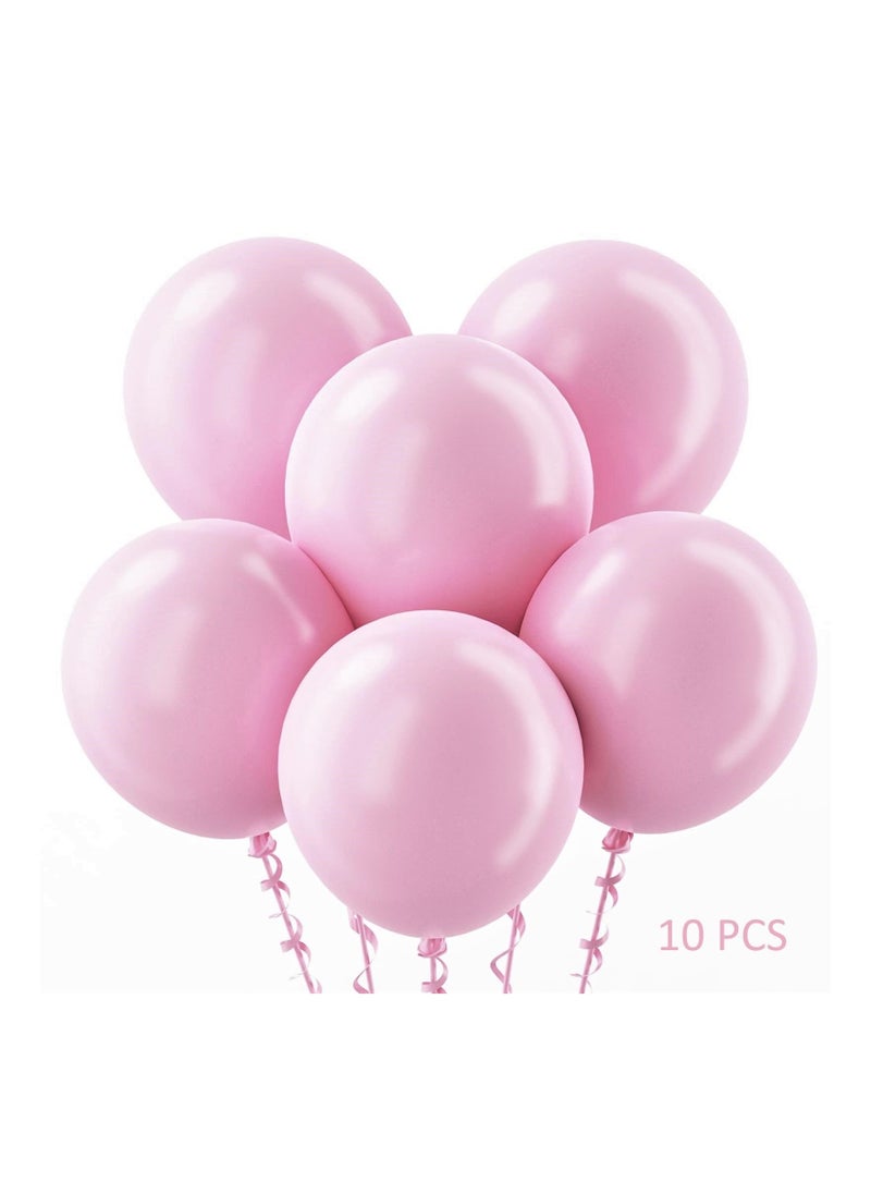 Boxwoods - 10 Pcs 0f Big Size 18 Inch Thicken Macaron Pink Helium Balloon For Birthday New Baby Girl Welcome And Bridal Shower Party - Image 1
