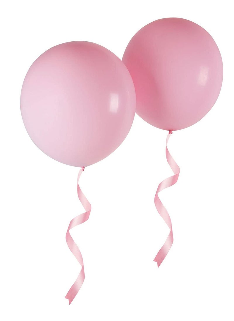 Boxwoods - 10 Pcs 0f Big Size 18 Inch Thicken Macaron Pink Helium Balloon For Birthday New Baby Girl Welcome And Bridal Shower Party - Image 1