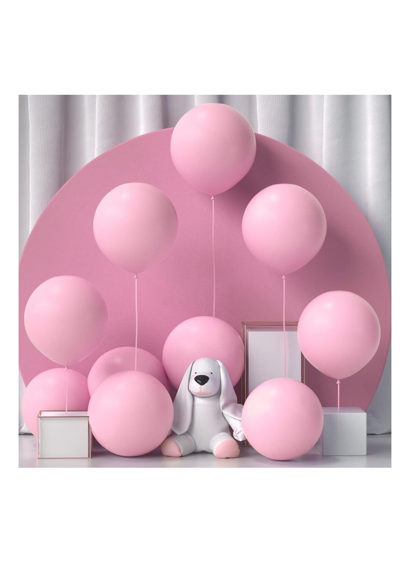 Boxwoods - 10 Pcs 0f Big Size 18 Inch Thicken Macaron Pink Helium Balloon For Birthday New Baby Girl Welcome And Bridal Shower Party - Image 1