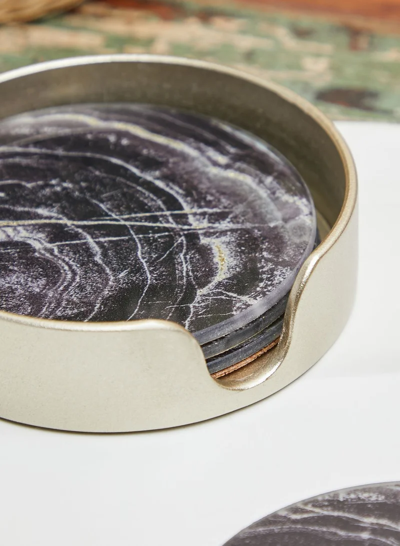 Shruti Set Of 4 Slate Coasters