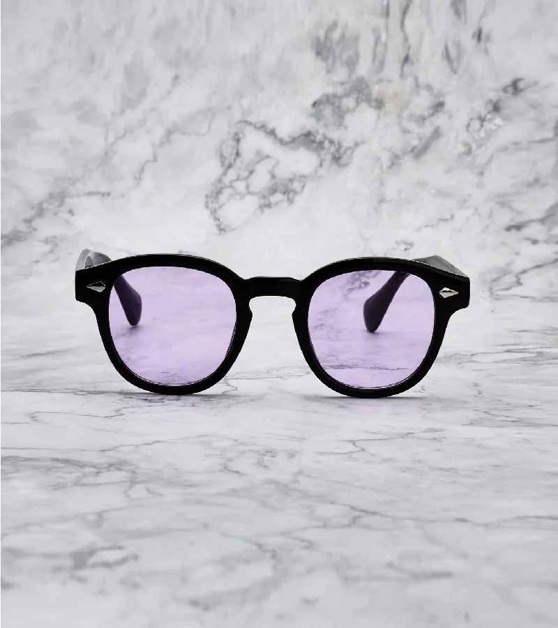 Explicit Poets Explicit Poets Unisex JOHNNY Black - Purple Stylish Sunglasses, 2EP52
