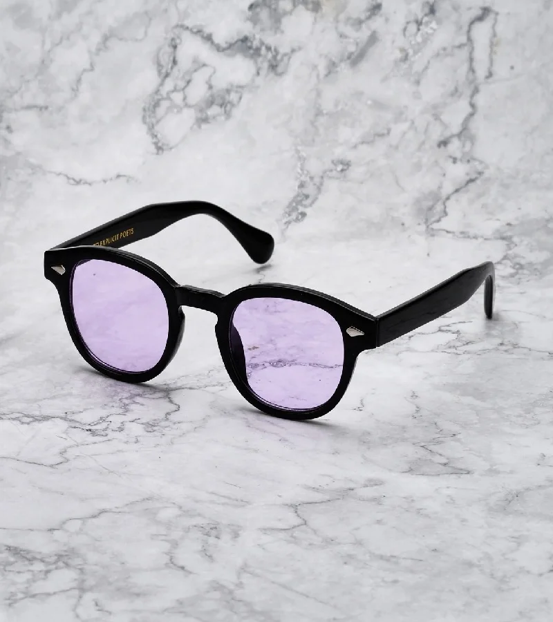 Explicit Poets Explicit Poets Unisex JOHNNY Black - Purple Stylish Sunglasses, 2EP52