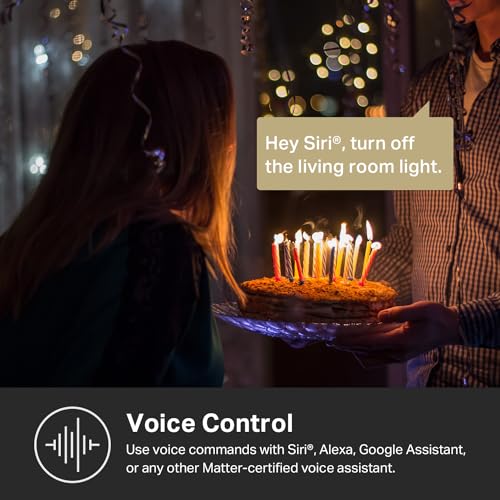 Kasa Smart Kasa Matter Smart Dimmer Switch: Voice Control w/Siri, Alexa & Google Assistant | UL Certified | Timer & Schedule | Easy Guided Install | Neutral Wire Required | Single Pole | 2.4GHz Wi-Fi | KS225 - Image 2