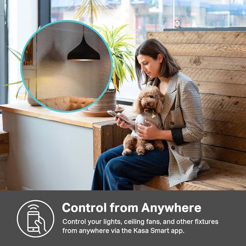 Kasa Smart Kasa Matter Smart Dimmer Switch: Voice Control w/Siri, Alexa & Google Assistant | UL Certified | Timer & Schedule | Easy Guided Install | Neutral Wire Required | Single Pole | 2.4GHz Wi-Fi | KS225 - Image 3
